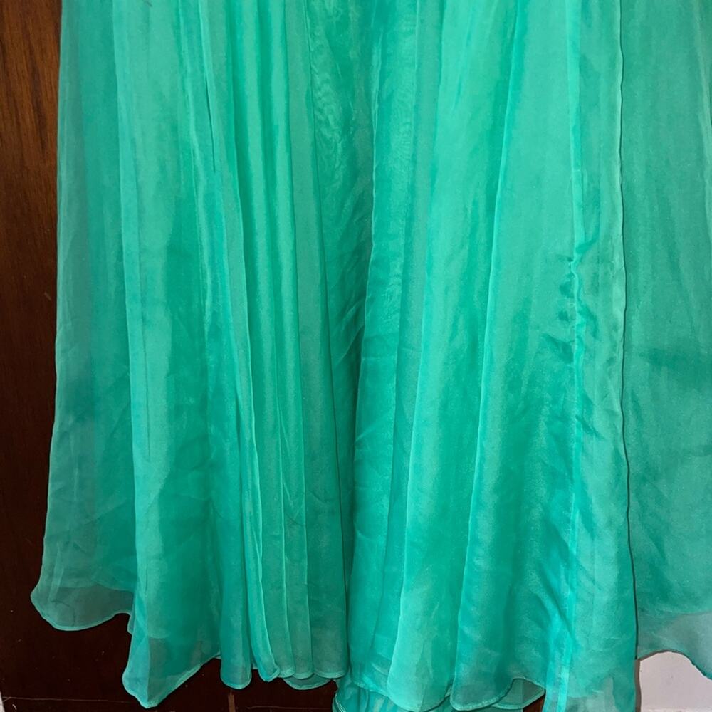 Sherri Hill green prom dress maxi - Picture 5 of 12